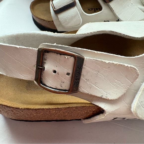 *Birkenstocks Women’s Size 38 US 7 White Leather - Picture 3 of 15
